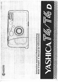 Yashica T 4 manual. Camera Instructions.