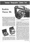 Ihagee Exakta Varex 2 b manual. Camera Instructions.