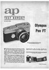 Olympus Pen FT manual. Camera Instructions.