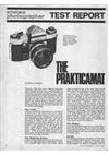 Praktica (VEB) Prakticamat manual. Camera Instructions.