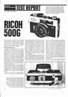 Ricoh 500 G manual. Camera Instructions.