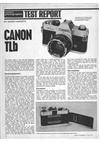 Canon TL b manual. Camera Instructions.