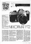 Nikon Nikkormat FT 2 manual. Camera Instructions.