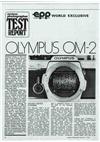 Olympus OM 2 manual. Camera Instructions.