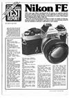 Nikon FE manual. Camera Instructions.