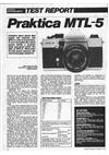 Praktica (VEB) MTL 5 manual. Camera Instructions.