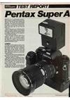 Pentax Super A manual. Camera Instructions.