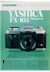 Yashica FX 103 Program manual. Camera Instructions.