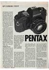 Pentax P 50 manual. Camera Instructions.