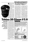 Tokina 20-35/2.8 manual. Camera Instructions.