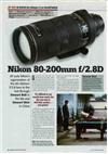 Nikon 80-200/2.8 manual. Camera Instructions.