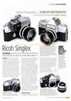 Ricoh Singlex TLS manual. Camera Instructions.