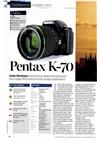 Pentax K 70 manual. Camera Instructions.
