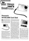 Panasonic NV DC1000 manual. Camera Instructions.